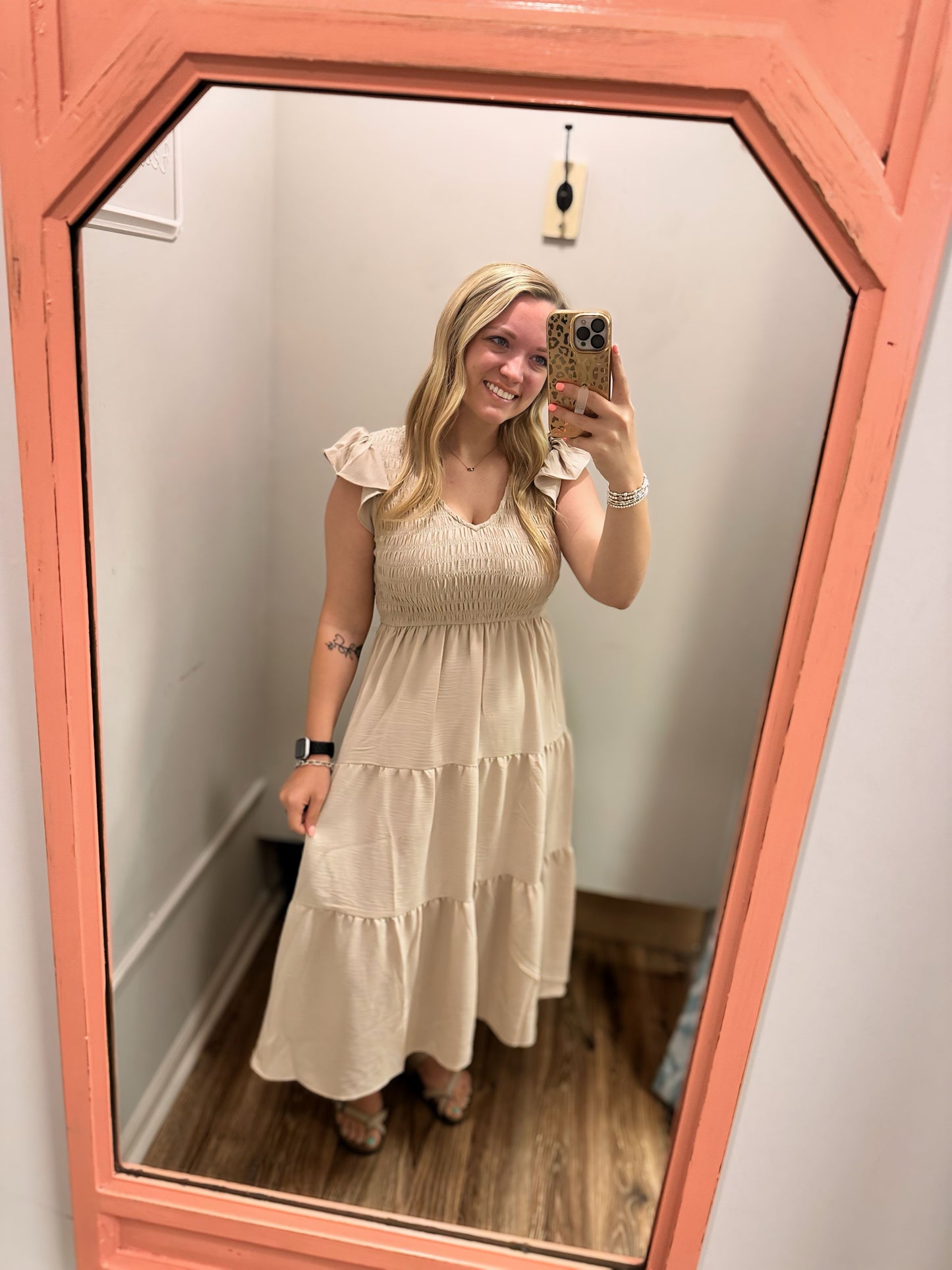 Somewhere In Between Dress - Khaki