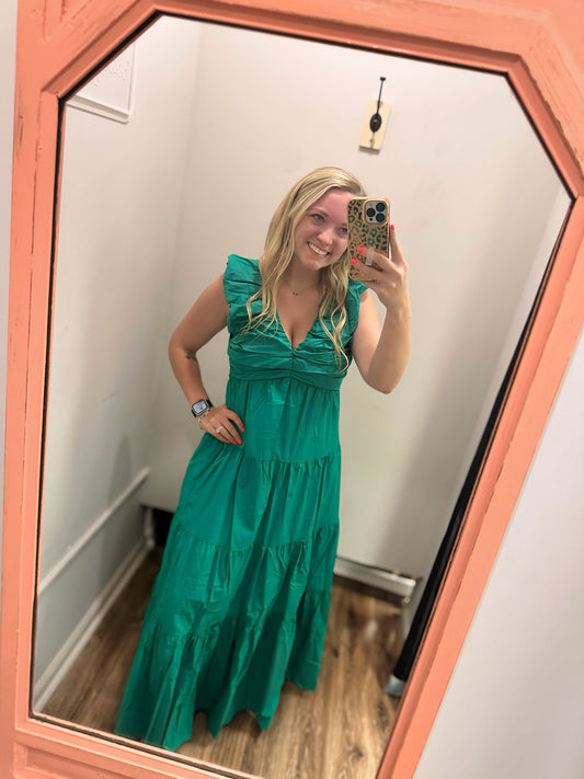 Two Day Vacation Dress - Kelly Green