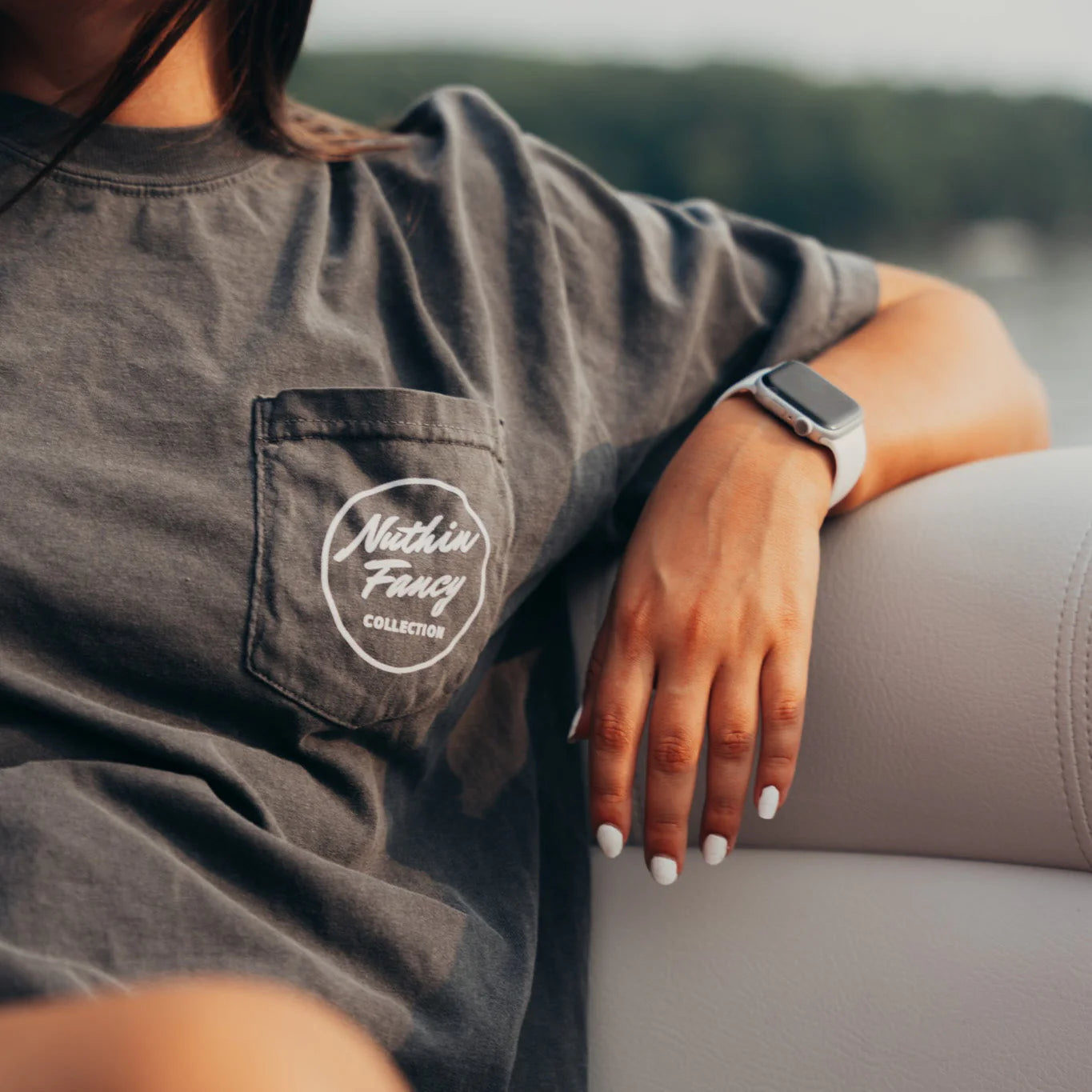 Nuthin Fancy Plain Jane Tee - Pepper