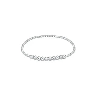 Classic Sterling Beaded Bliss 2mm Bead Bracelet - 4mm Sterling