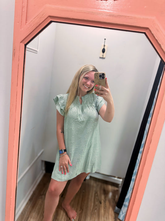 Whispering Mint Dress - Mint