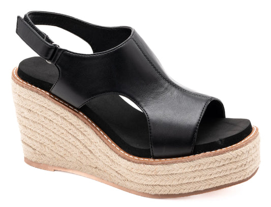 Freddie Black Wedges