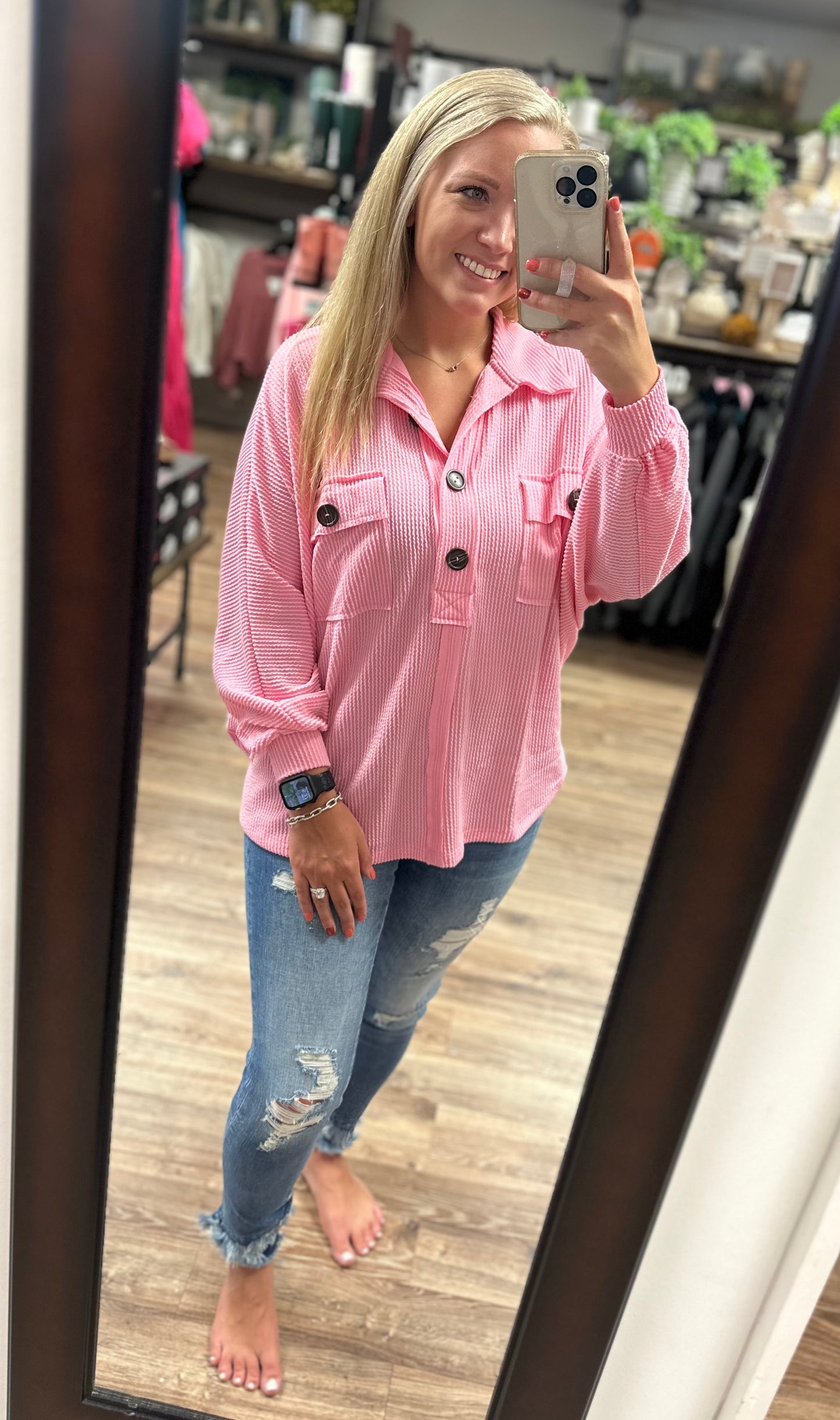 Georgia Top - Baby Pink