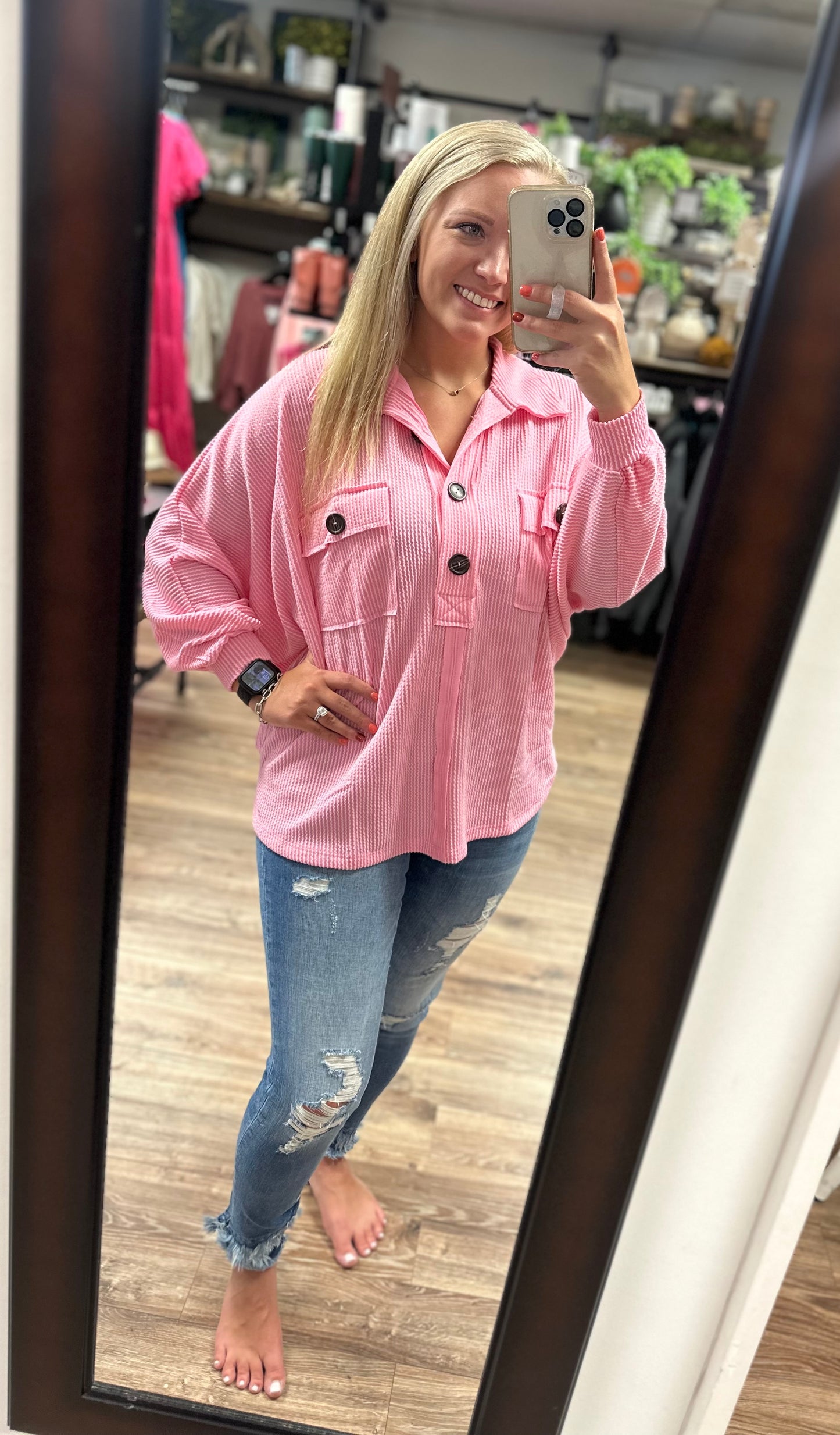 Georgia Top - Baby Pink