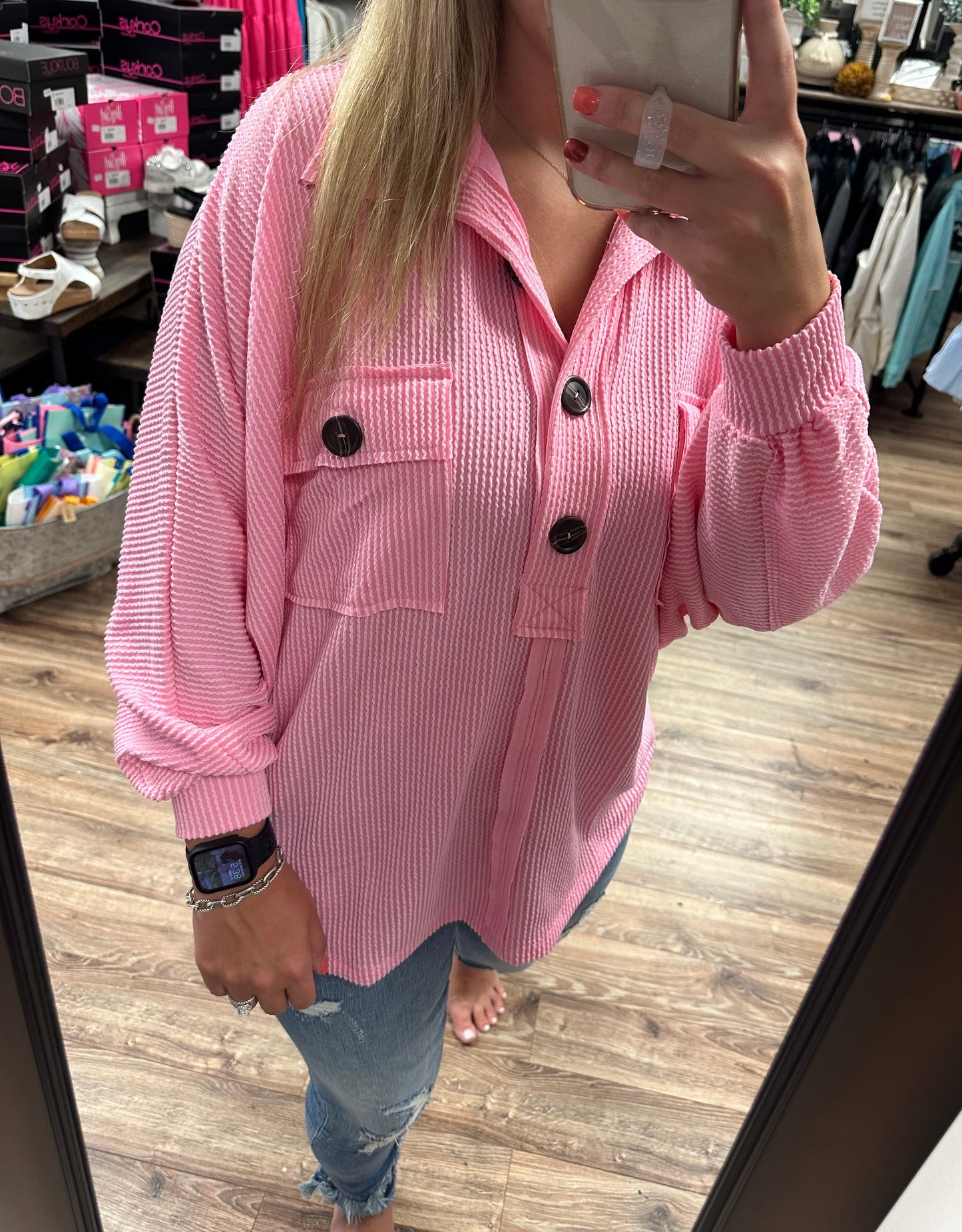 Georgia Top - Baby Pink