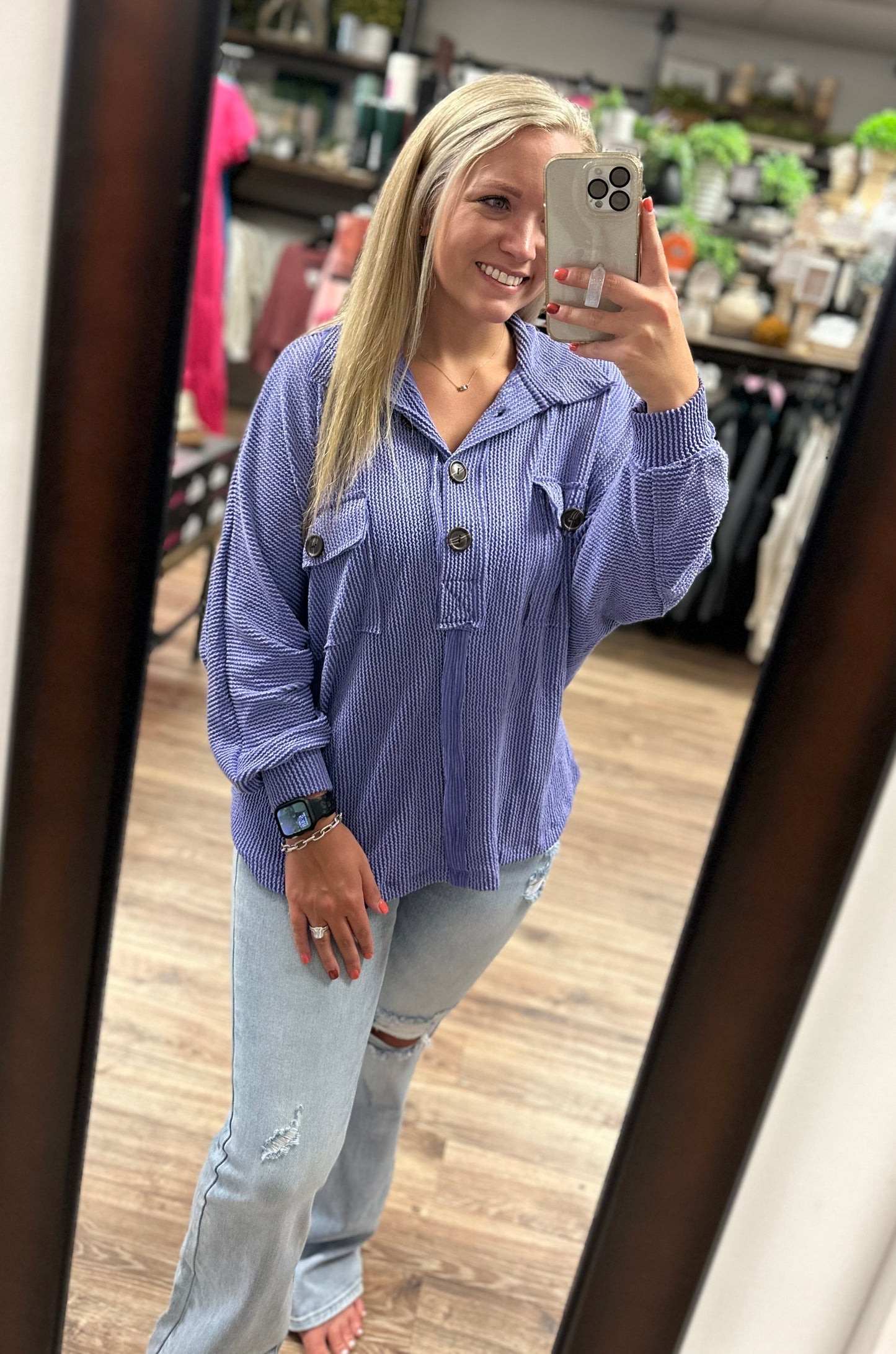 Georgia Top - Periwinkle