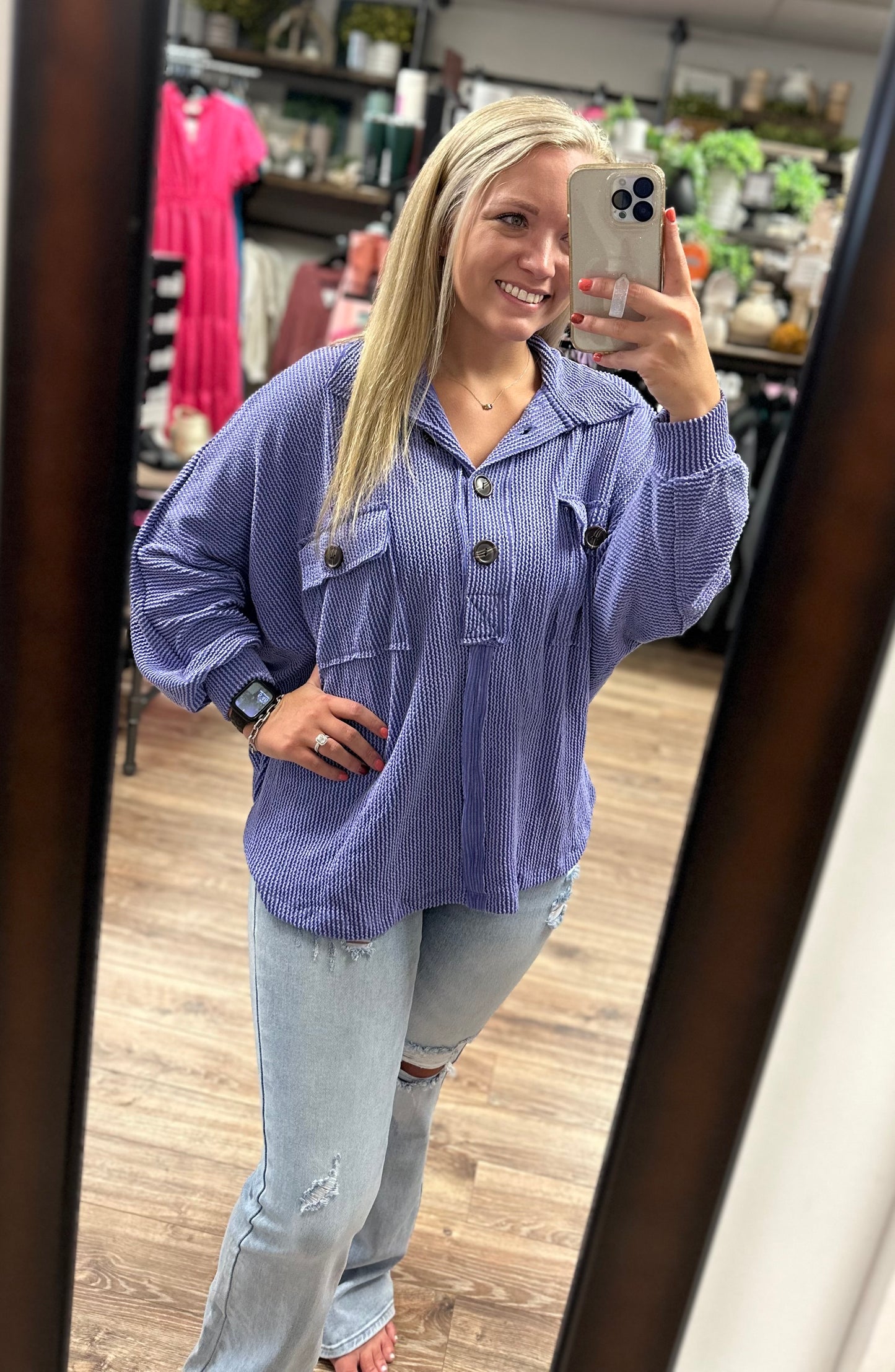 Georgia Top - Periwinkle