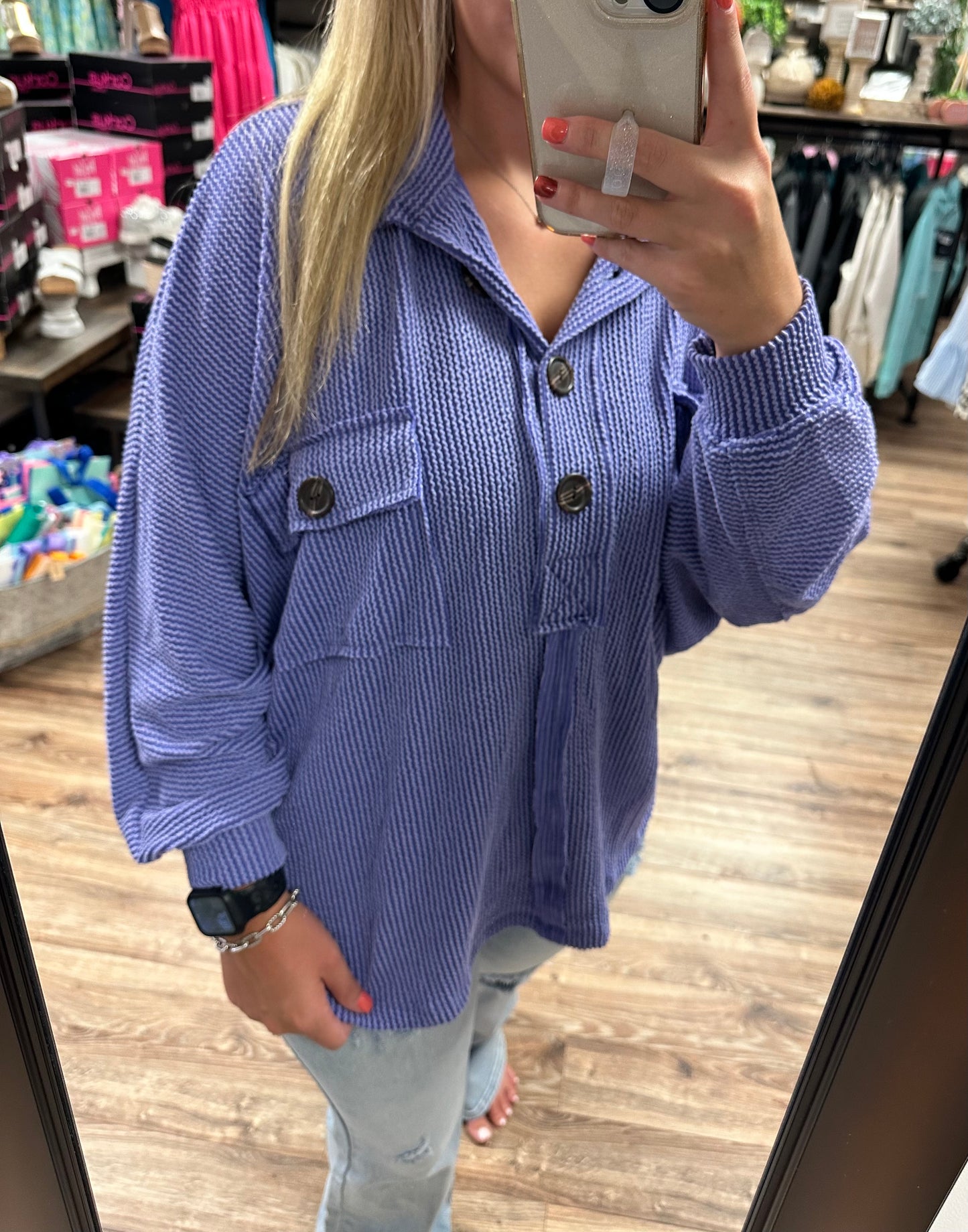 Georgia Top - Periwinkle