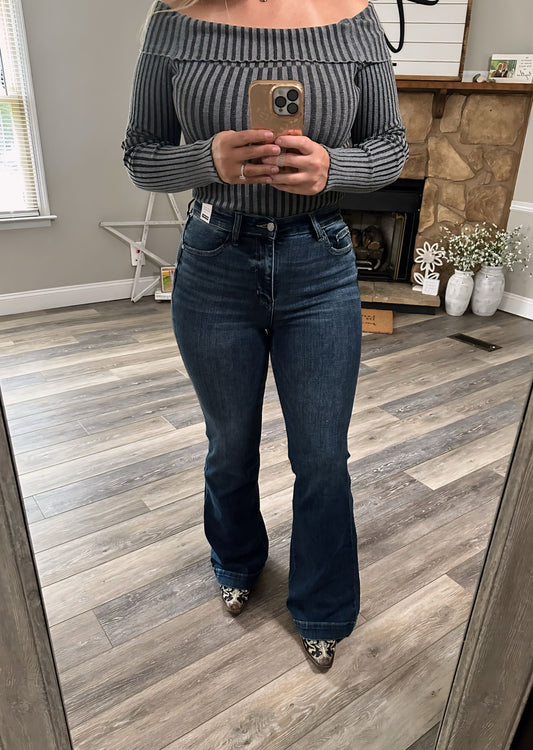 Lauren Dark HW Trouser Flare