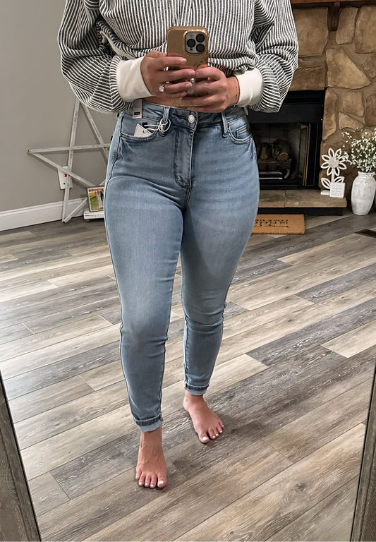 Jacy MR Tummy Control Vintage Wash Skinny