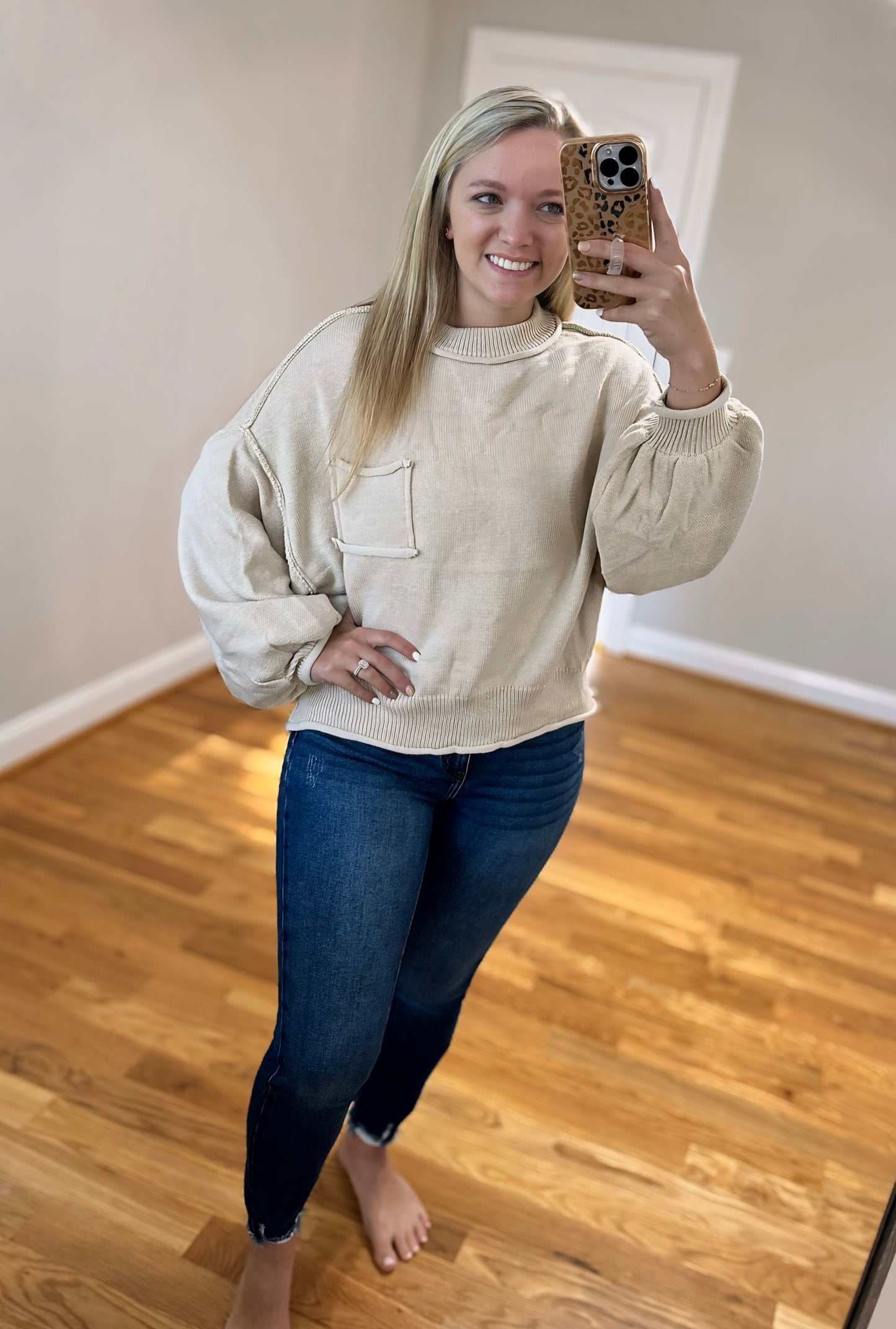 Livin' The Dream Sweater - Pale Oak