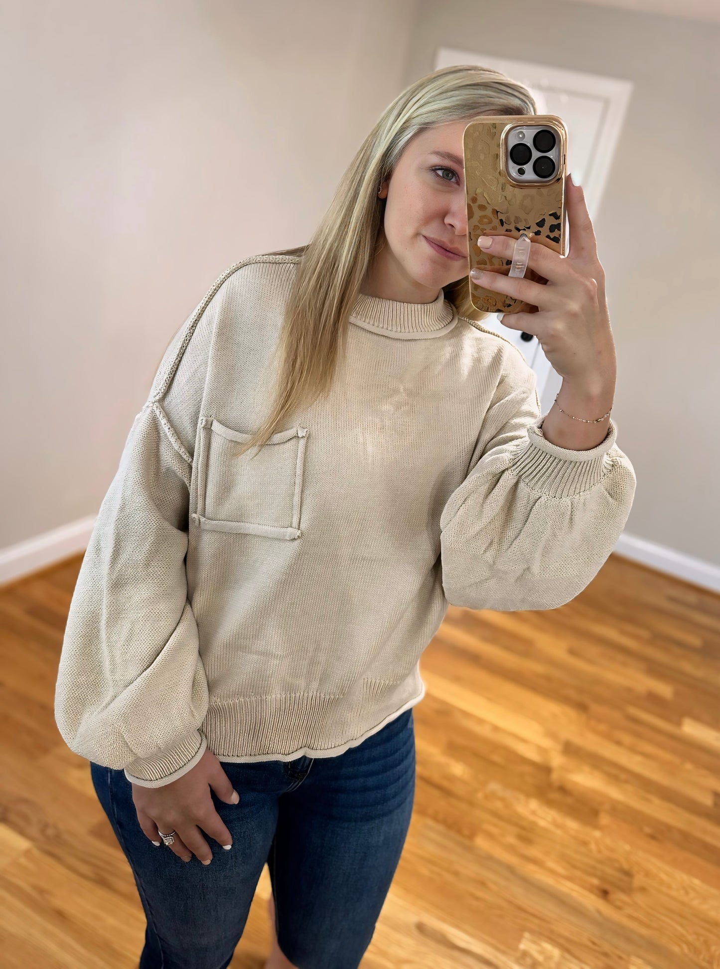 Livin' The Dream Sweater - Pale Oak