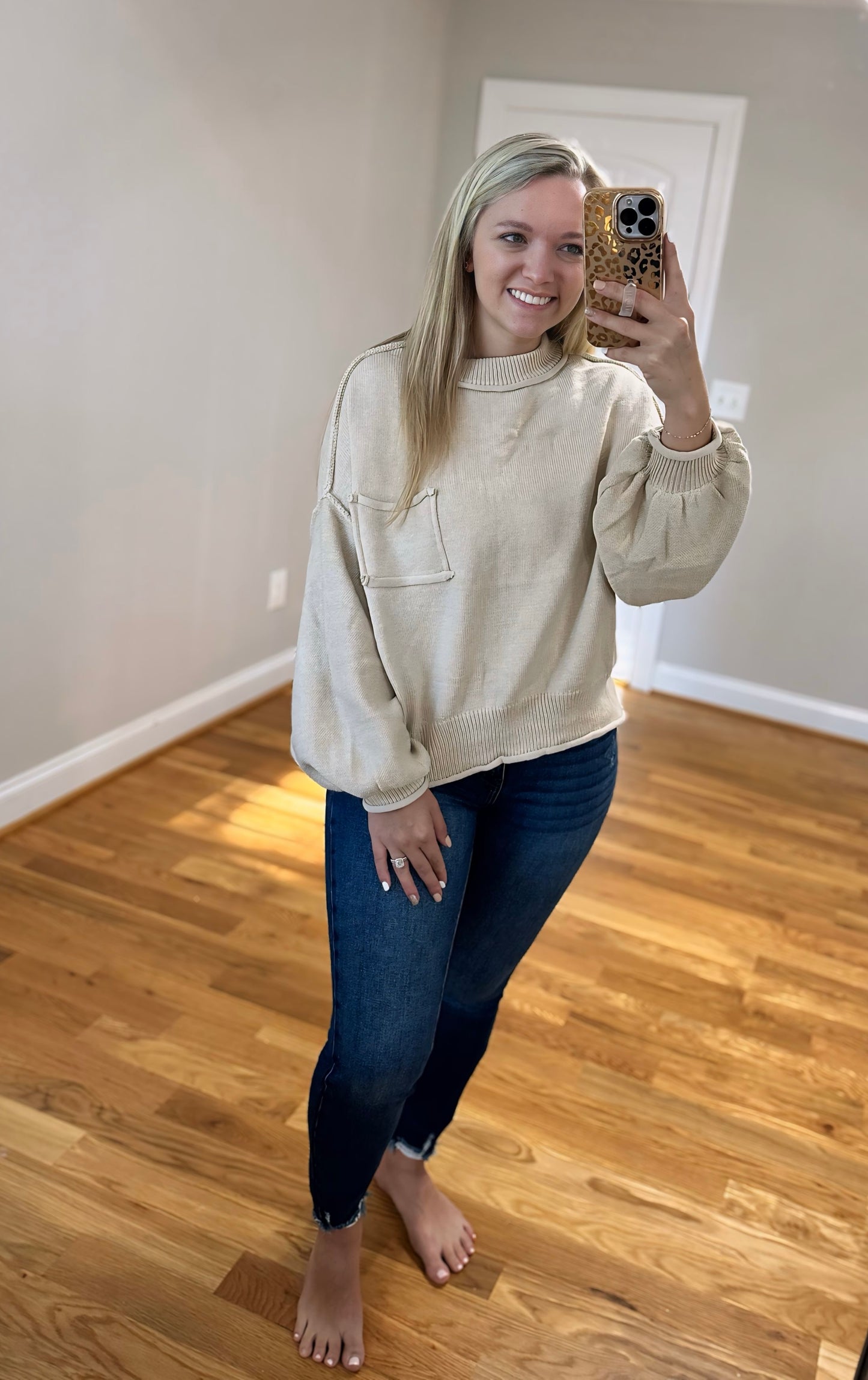 Livin' The Dream Sweater - Pale Oak