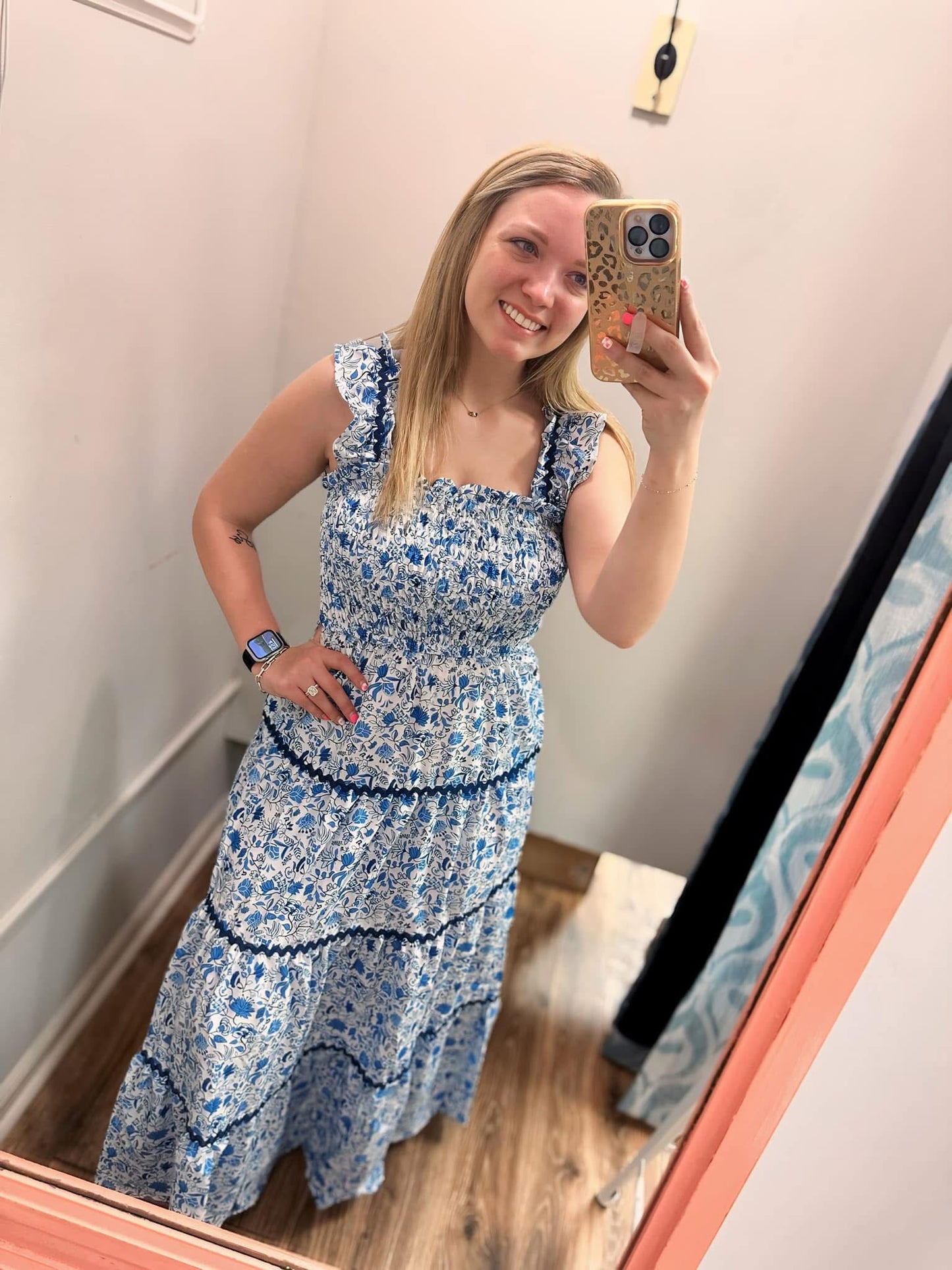 Morning Market Floral Tiered Dress
