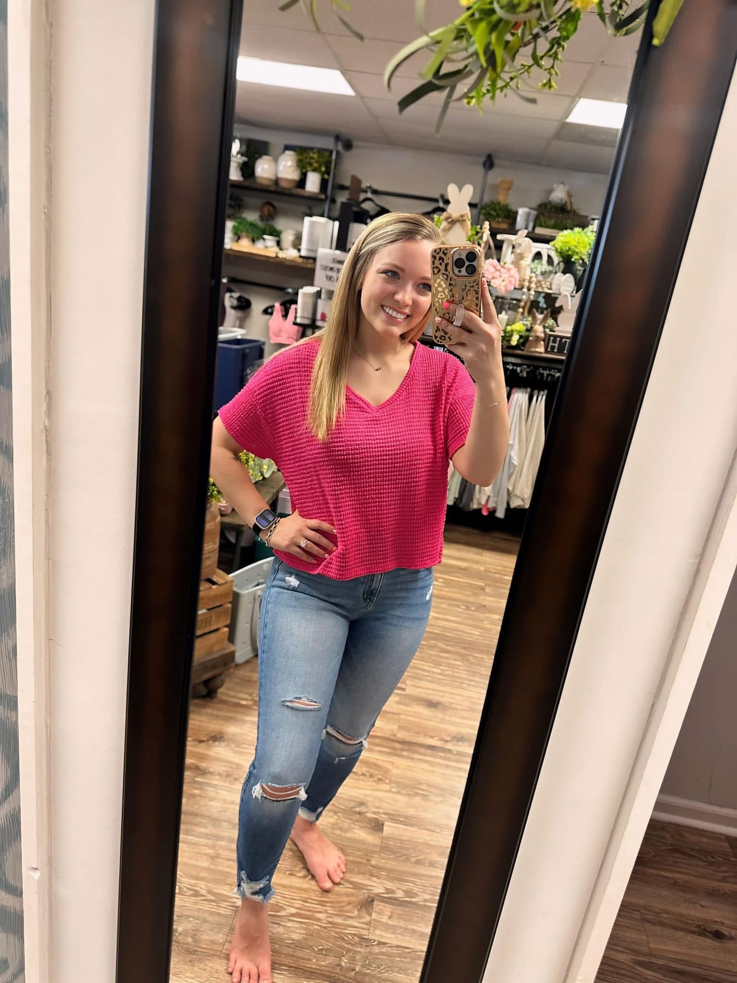 Taylor Fuchsia Top