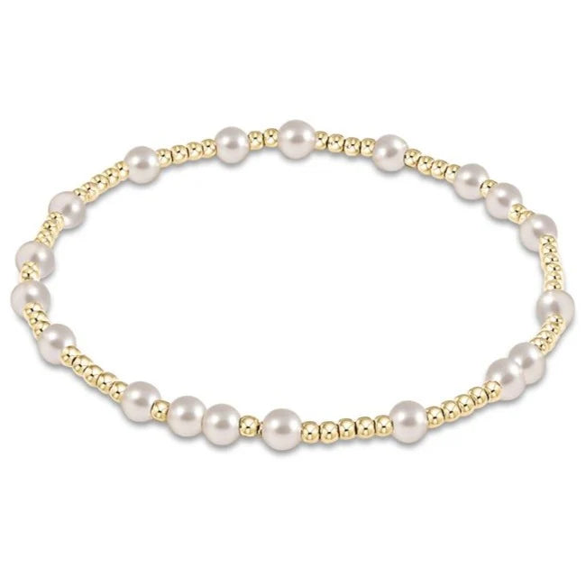 enewton Extends - Hope Unwritten 4MM Bead Bracelet - Pearl