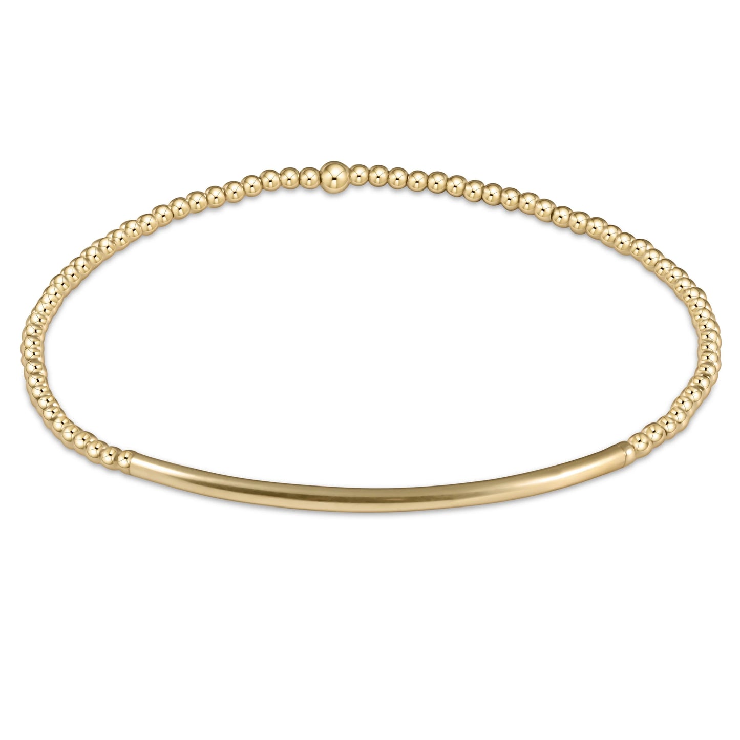 Classic Gold 2MM Bead Bracelet - Bliss Bar Gold
