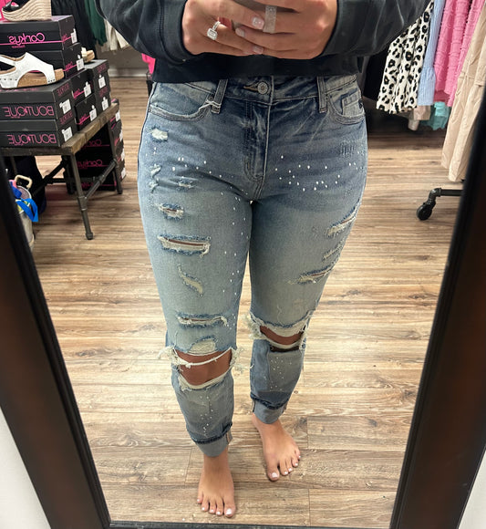 Shelly High Rise Boyfriend Jeans