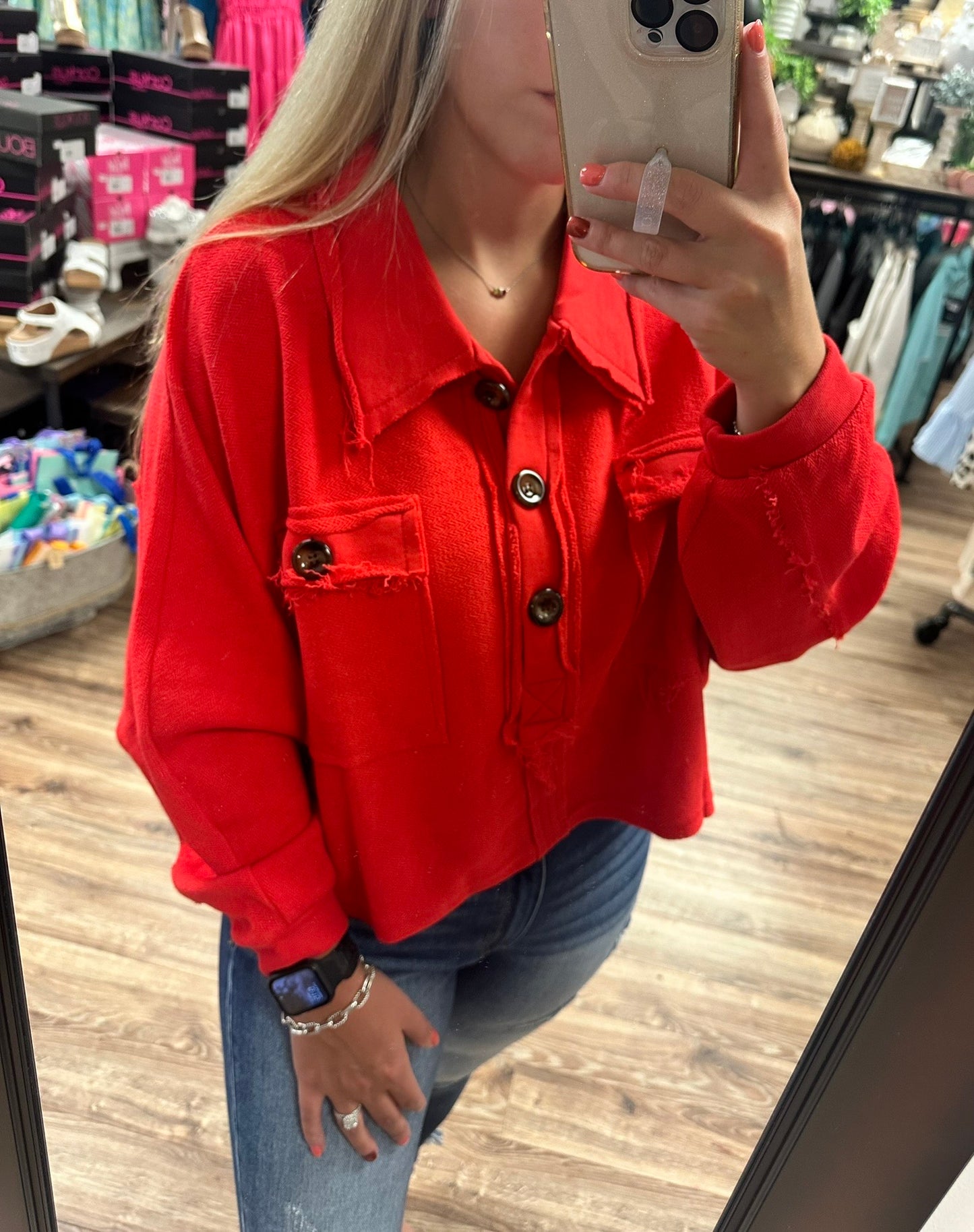 Poppy Top - Red