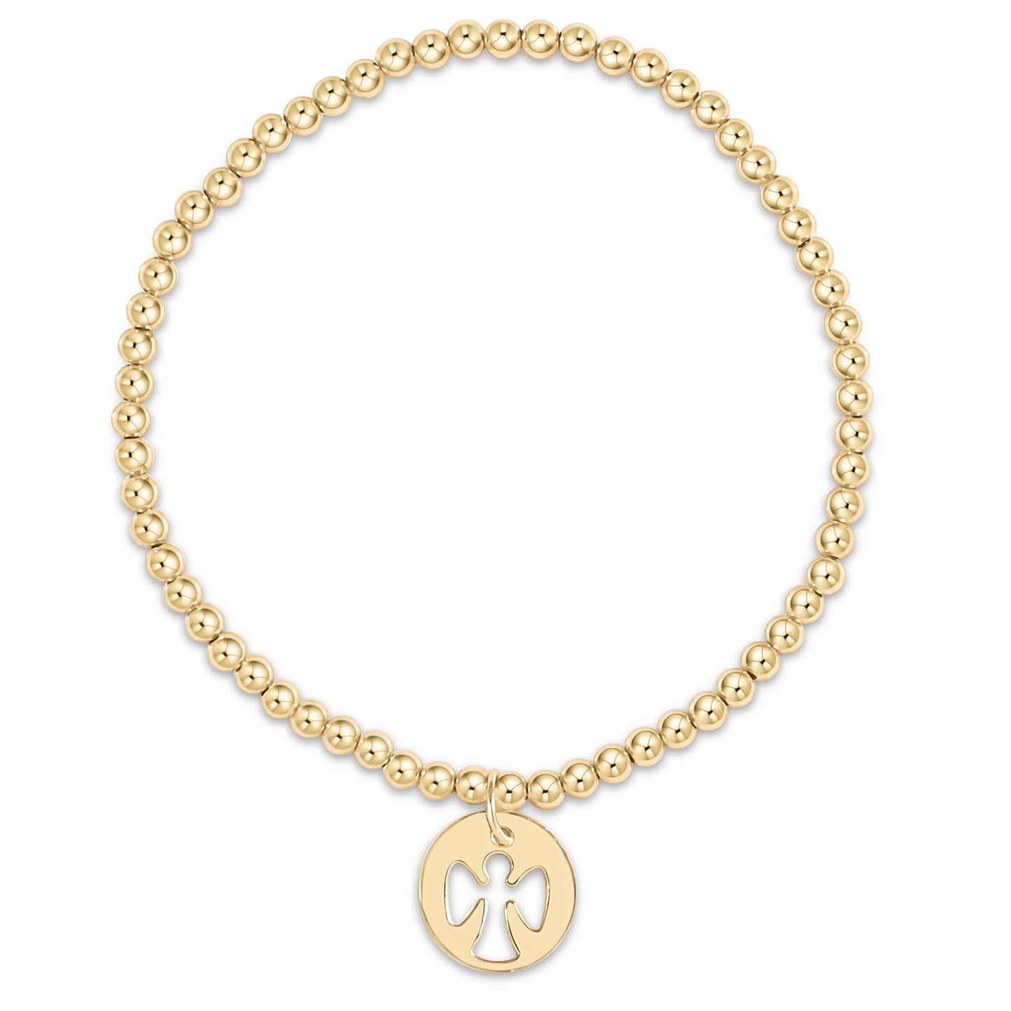 enewton Extends - Classic Gold 3mm Bead Bracelet - Guardian Angel Gold