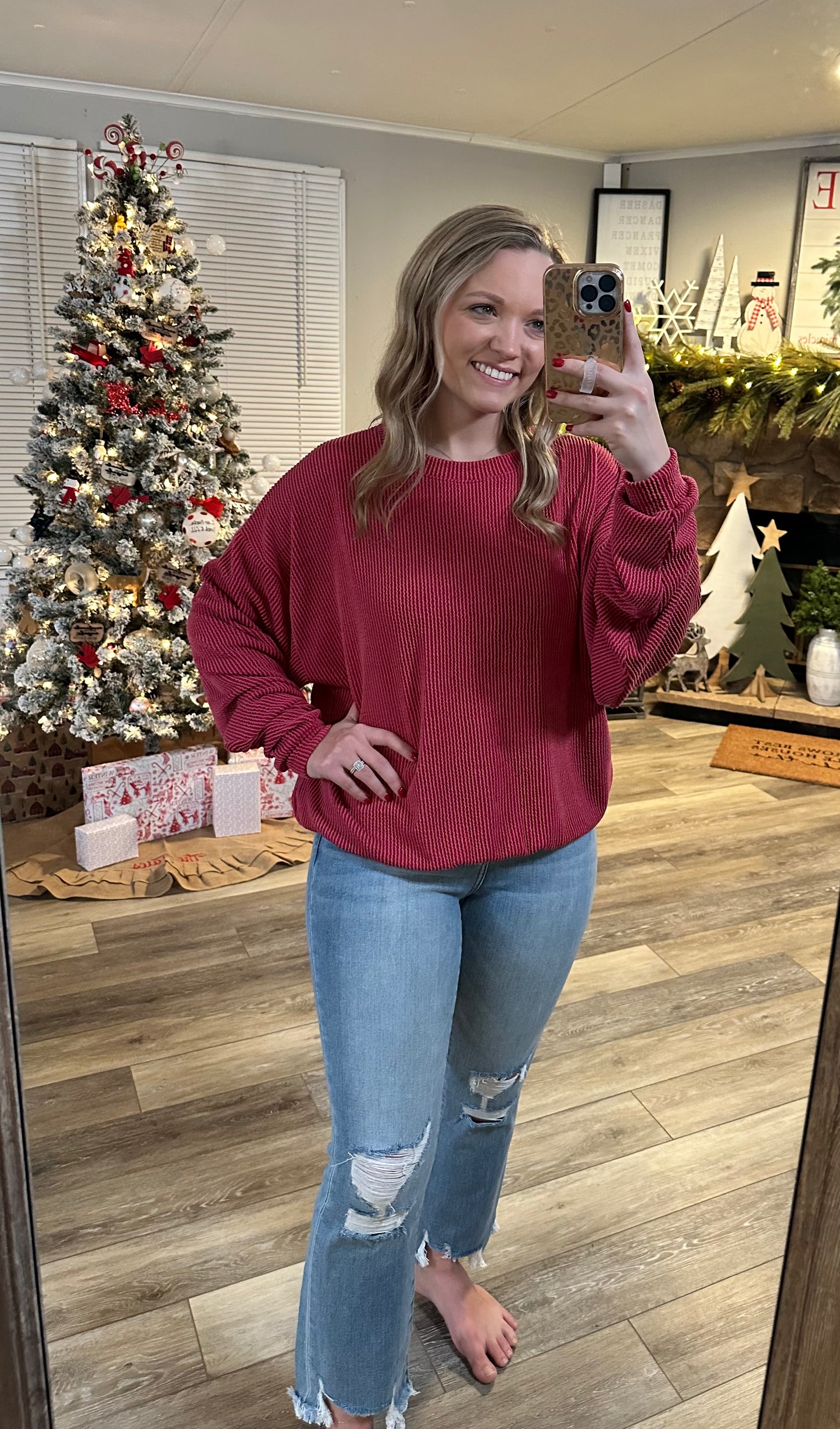 Best Of You Top - Crimson