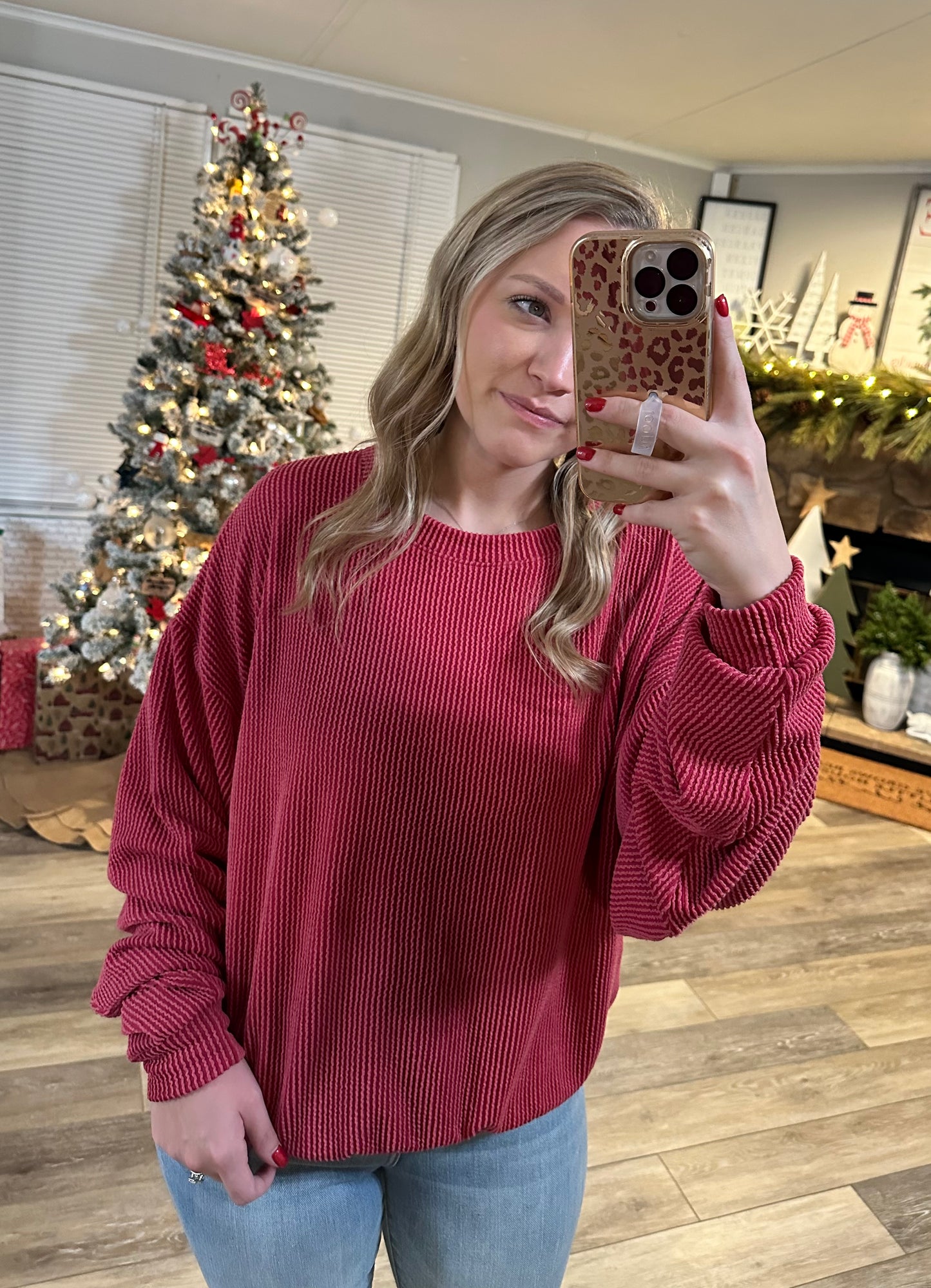 Best Of You Top - Crimson