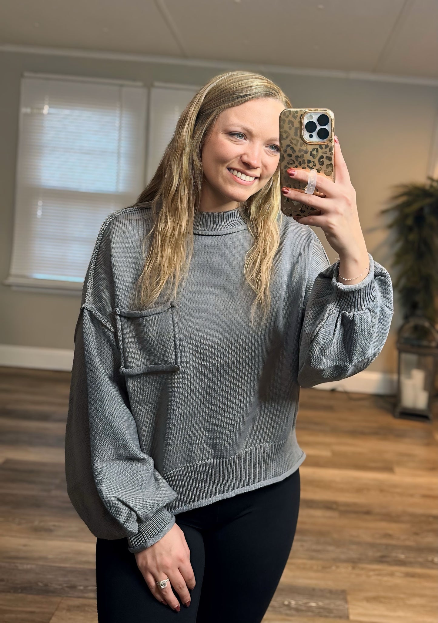 Livin' The Dream Sweater - Whisper Grey