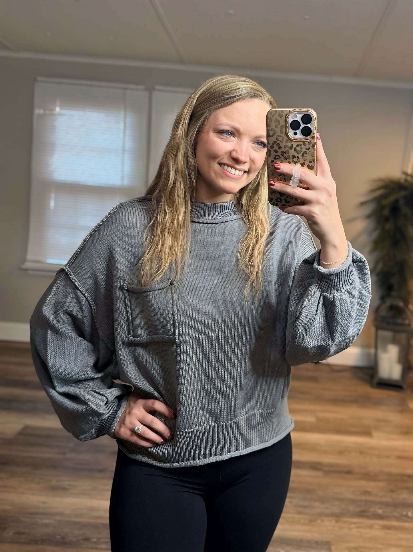 Livin' The Dream Sweater - Whisper Grey