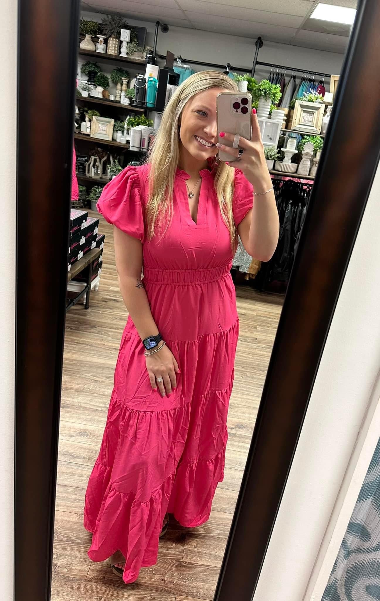 Lana Dress - Hot Pink