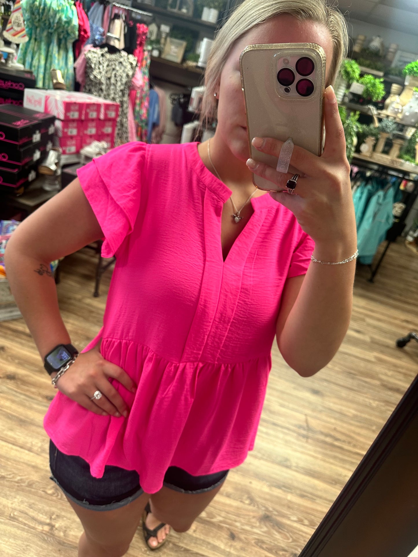 Tracey Ruffle Top