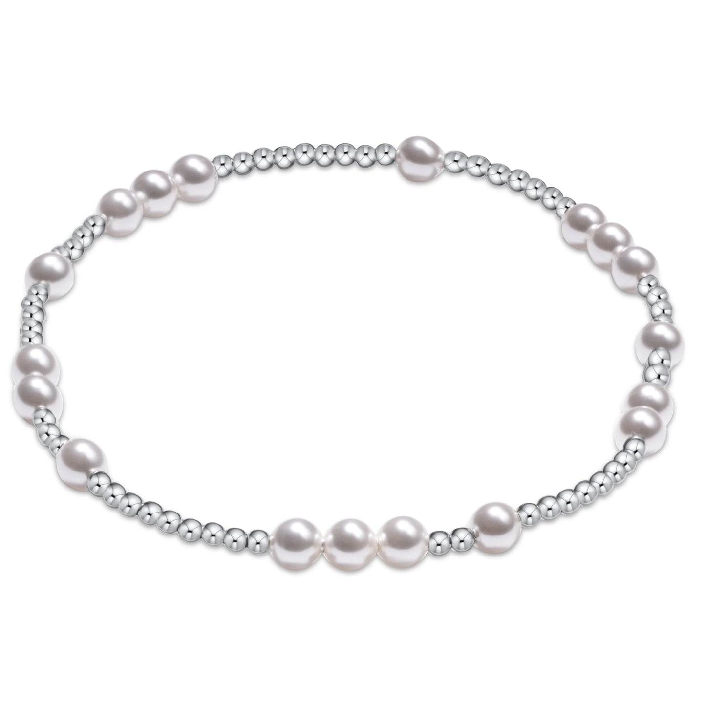 enewton Extends - Hope Unwritten 4MM Bead Bracelet - Pearl
