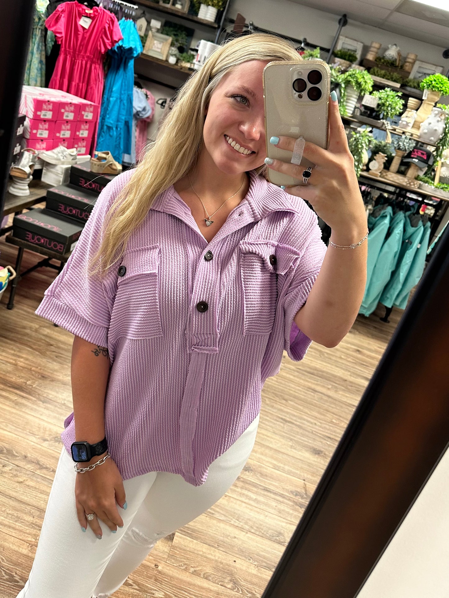 Georgia 2.0 Top - Lilac