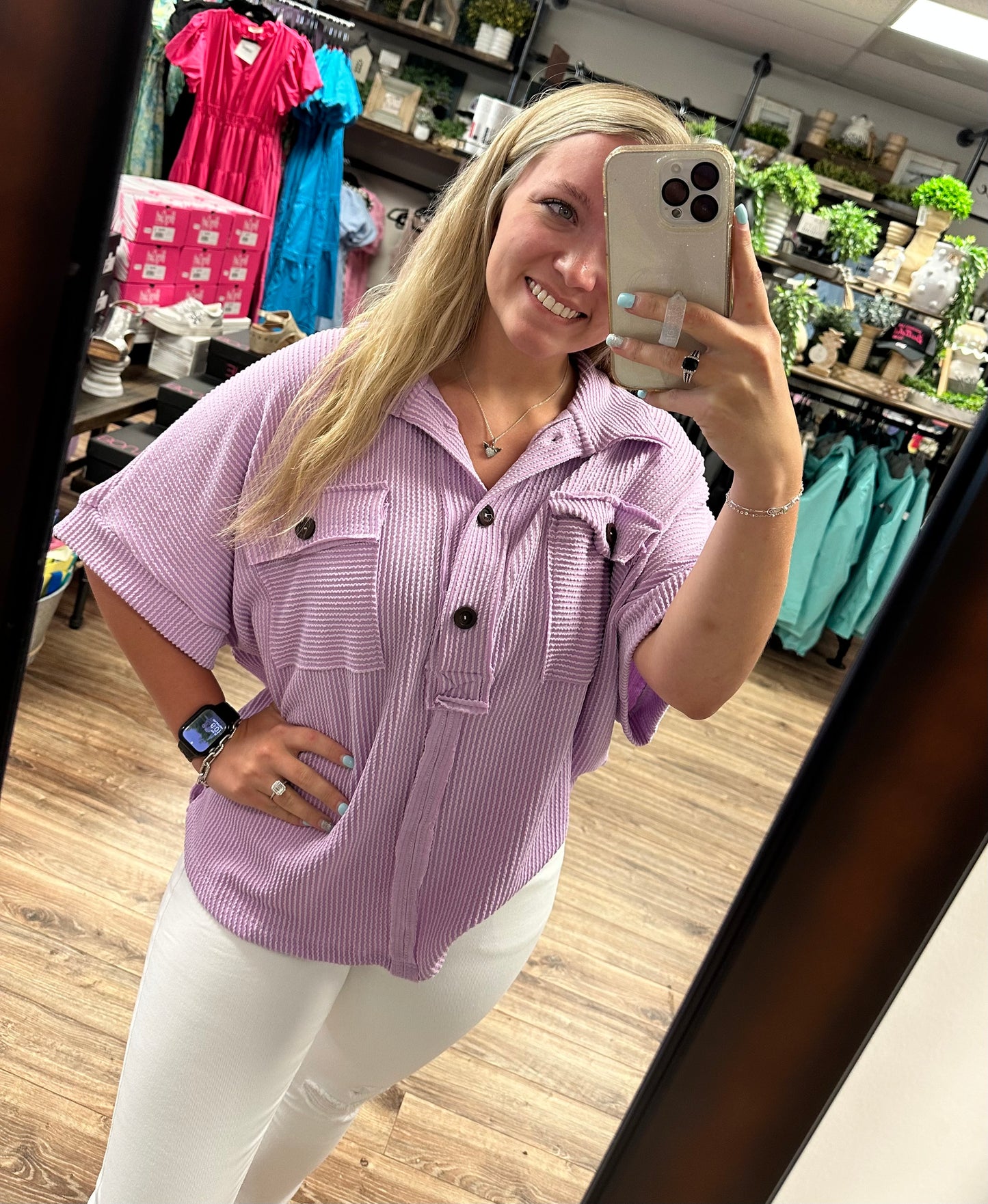 Georgia 2.0 Top - Lilac