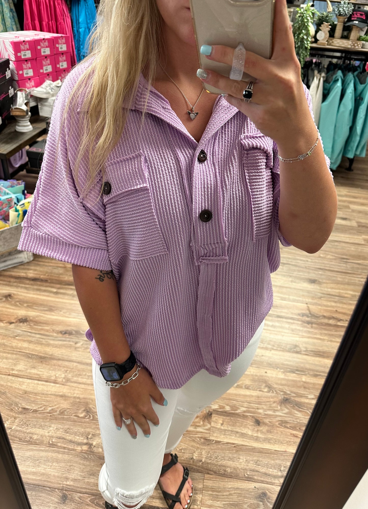 Georgia 2.0 Top - Lilac