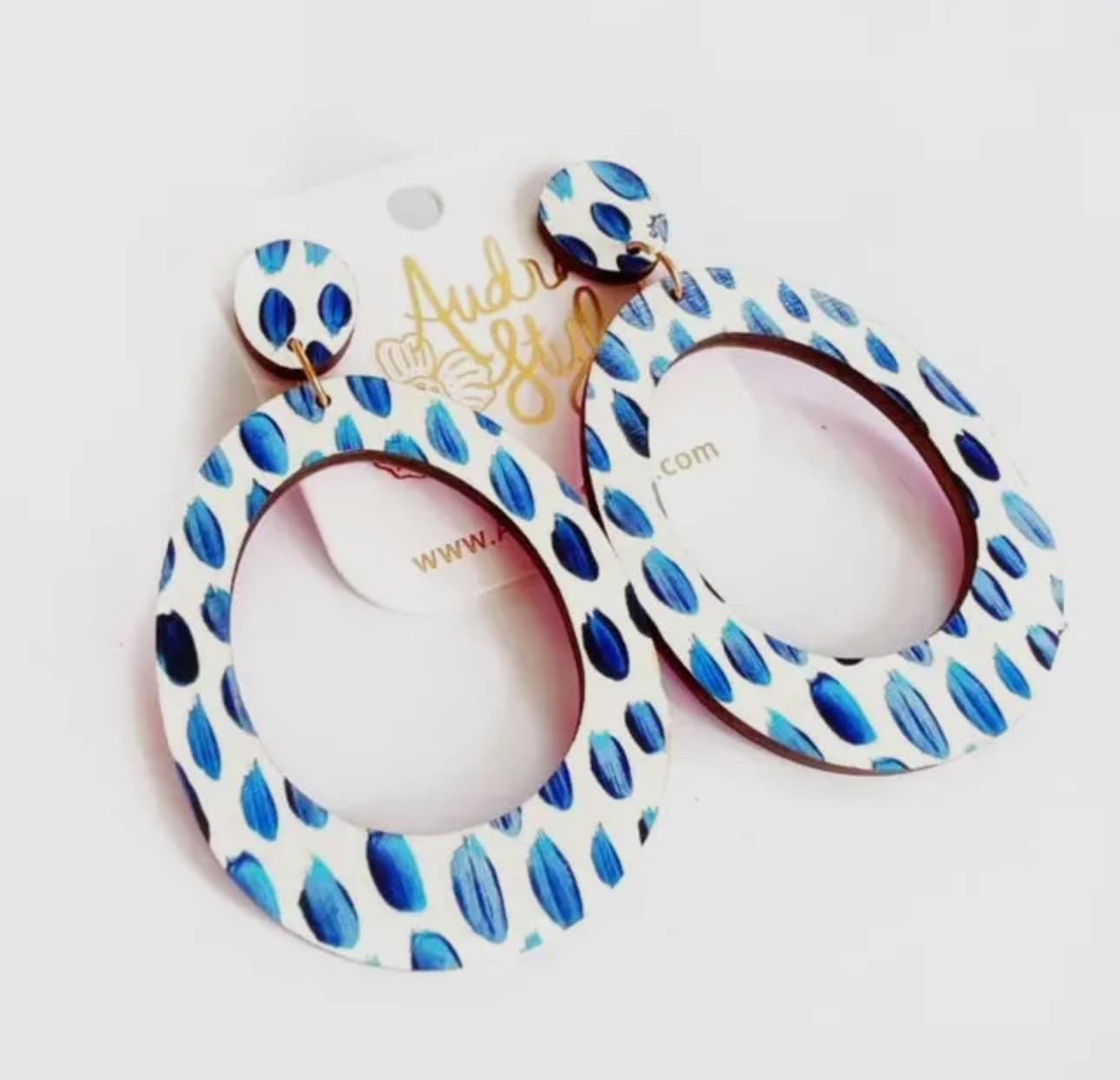 Olivia Drop Earring - Colorful Bright Blue Earring