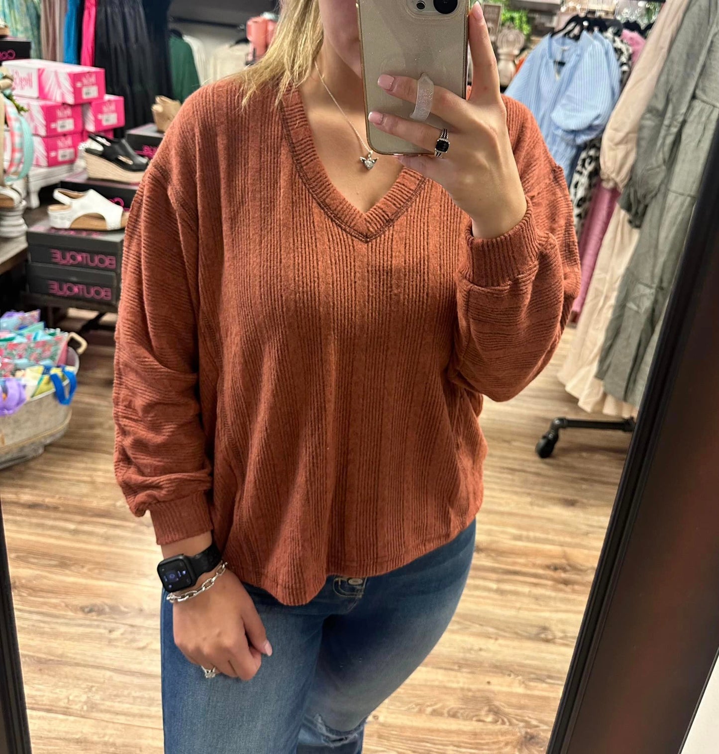 Shayna Knit Top - Sienna