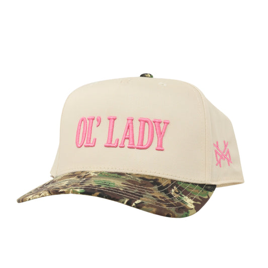 Ol Lady Hat - Retro Camo/Natural