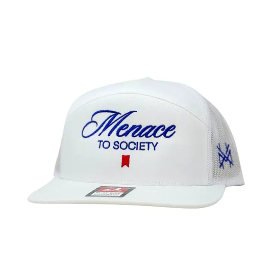 Menace to Society Trucker Hat - 168 White Richardson