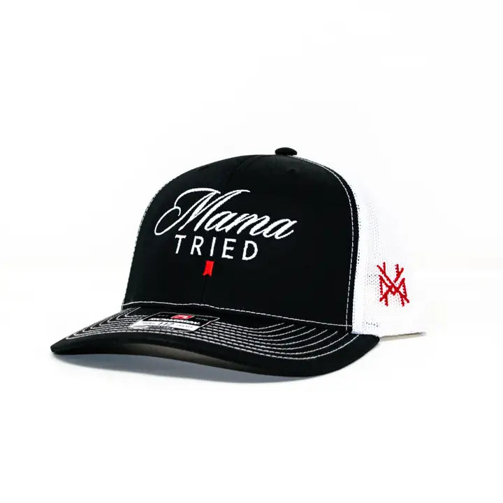 Mama Tried Ultra Trucker Hat - Trucker Black/White