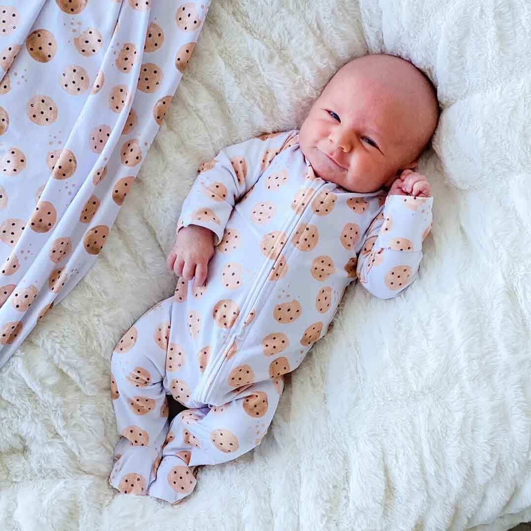 Cookie Crumble Zipper Footie