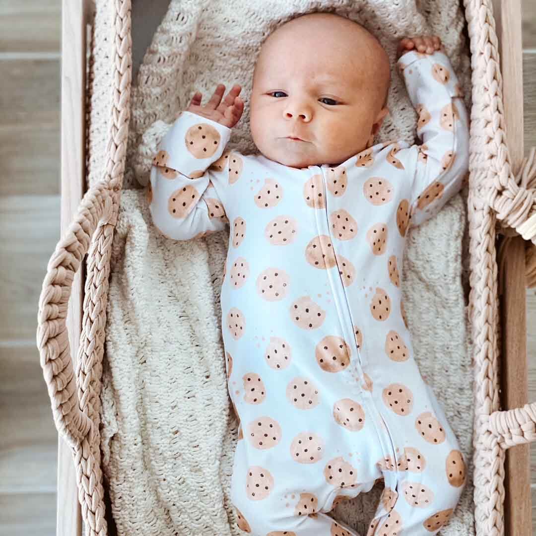 Cookie Crumble Zipper Footie