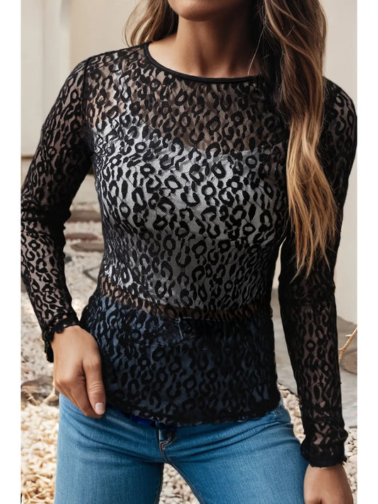 Untamed Nights Sheer Top