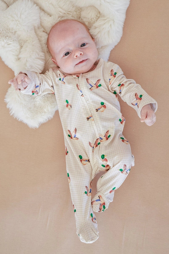 Bamboo Zipper Footie | Little Mallard