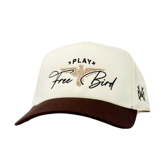 Play Free Bird Trucker Hat - Retro Brown/Natural