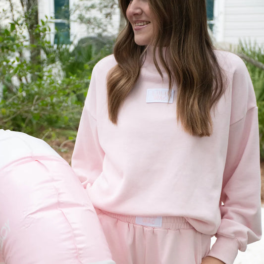 Lulu Mac Terry Cloth Top - Light Pink