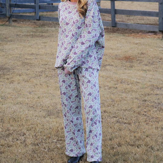 Lulu Mac Waffle Pant - Camo