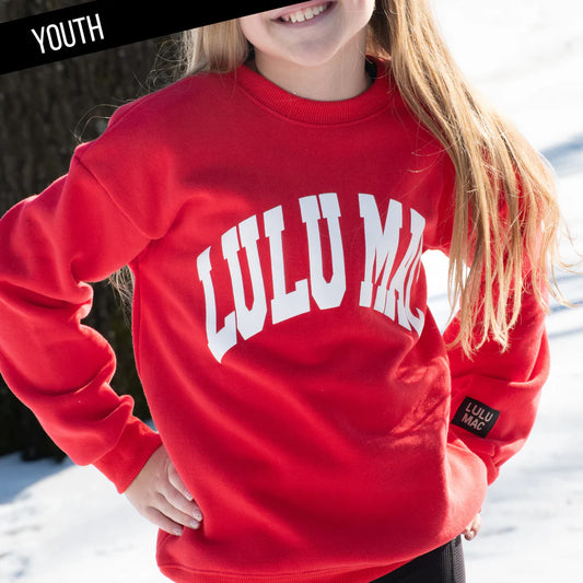 Lulu Mac Red w/White Puff - Kids